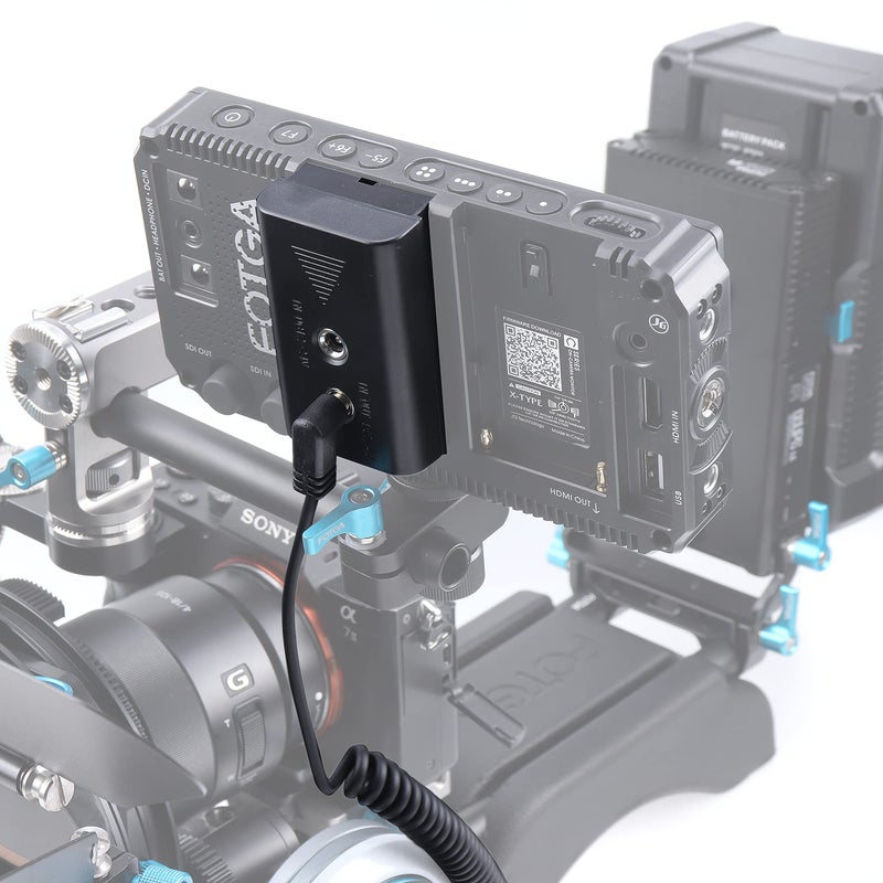 Fotga Power Adapter Cable for D-tap Connector to NP-F Dummy Battery NP-F570/750/770 NP-F960 NP-F970 to Power Video LED Light Monitor for JTZ DP30 C5 LE V Mount Anton Bauer Battery (Not for Ninja V) - Image 5